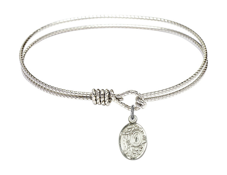 Miraculous Eye Hook Bangle Bracelet - Sterling Silver Charm 9682SS