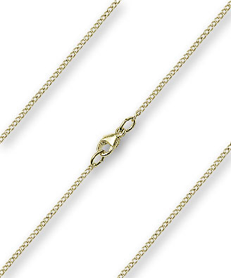 16" 14KT Gold Light Chain With Clasp (1.20Mm Thick)