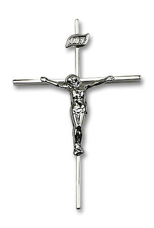 Extra Large Thin Crucifix Pendant - Sterling Silver 1 1/2 x 1 0011CSS