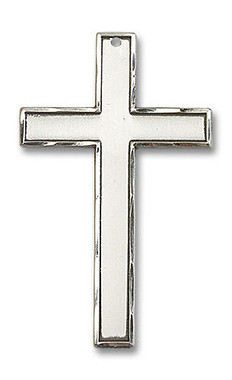 Oval Citrine and Diamond Accent Flared Cross Pendant in