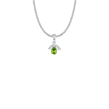 Birthstone Angel Necklace