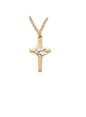 2tone-dove-cross-necklace-gold