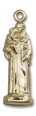 Large St. Anthony Pendant - 14kt Gold 1