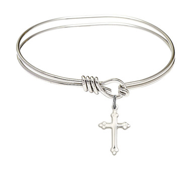 SilverBanglewithHookClasp-