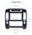 EXTNIX Fascia Black Frame for 9 inch 2006-2012 Nissan NAVARA D40 Dash Mount Kit Trim Panel
