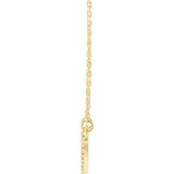 0.13ct Heart Necklace in Yellow Gold