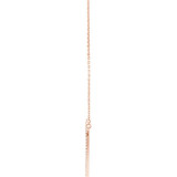 0.40ct Heart Necklace in Rose Gold