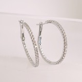 Diamond Hoops with Euro-locks