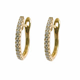 Euro-Back Diamond Hoops