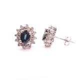 Blue Sapphire Studs