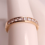 0.50ct Rose Gold Channel 