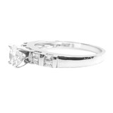 0.51ct centre Ring with Baguettes
