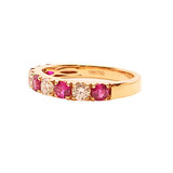 Rose Gold Ruby Band