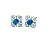 Sapphire Filigree Studs 