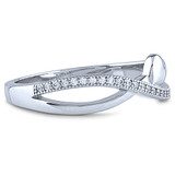 Ring with Heart and CZs