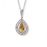 1.71ct Yellow Diamond Pendant