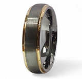 Matte Silver with Gold Edge 6mm