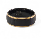 Matte Black with Gold Edge 8mm