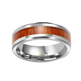 Wood Inlay with Silver Edges 8mm