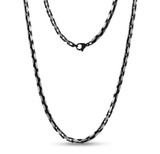 Oval Link Chain in Black