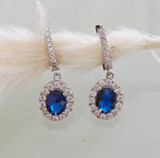 Sapphire CZ Earrings