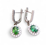 Emerald CZ Earrings