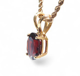 8x6 Oval Garnet Pendant