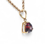 Triangle Garnet Pendant YG