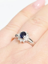 0.50ct Blue Sapphire Ring
