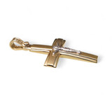 14k Yellow Gold Crucifix 01020