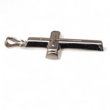 14k White Gold Cross 01021