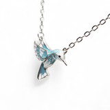Light Blue Hummingbird Necklace