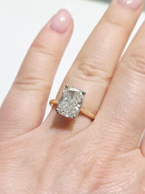 4.09ct Elongated Cushion