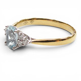 Oval Aquamarine Ring