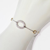 Open Circle Diamond Bracelet
