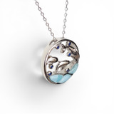 Dolphin Pendant with Larimar