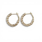 3.70ct Lab Diamond Hoops