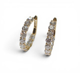 3.70ct Lab Diamond Hoops