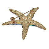 Blue Starfish Brooch