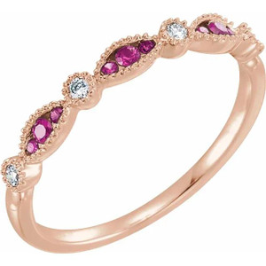 Stackable Ruby Ring