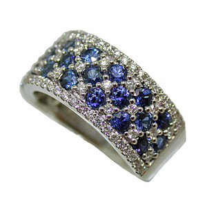 Sapphire and Diamond Band