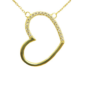 CZ Heart Necklace