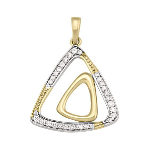 Triangular CZ pendant