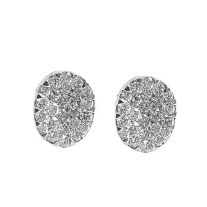 Oval Multi-Stone Studs