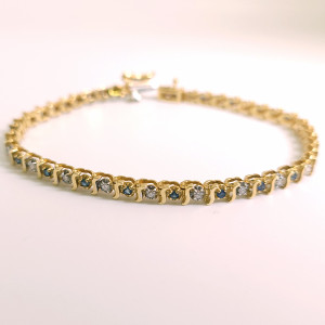 0.80ct Diamond and Sapphire Tennis Bracelet 0.80ct Diamond and Sapphire Tennis Bracelet
