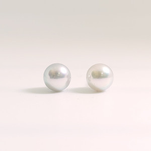 Akoya Silver Pearl Studs