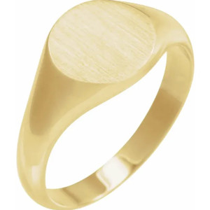 Round Top Signet Ring 