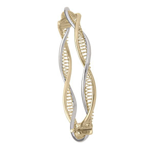 Two-Tone Twist Bangle