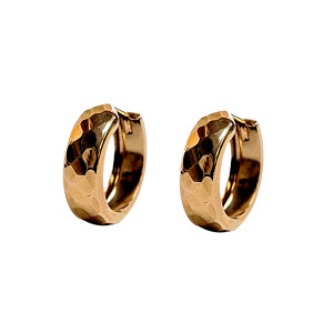 Disco-Ball Finish Huggies in Rose 