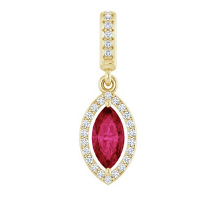 Marquise Ruby Pendant